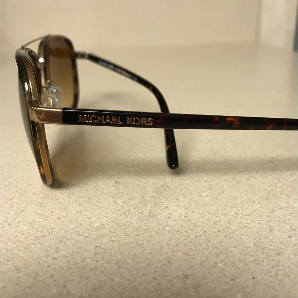 Michael Kors Tortoise Aviator Sunglasses - Picture 2 of 5